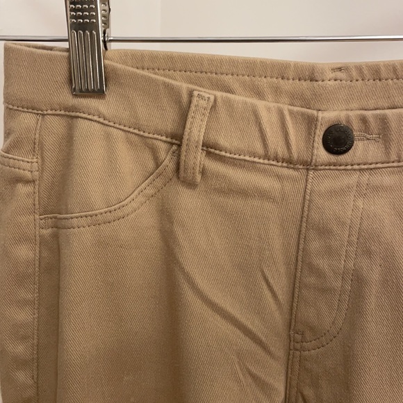 Beige nude EXTRA STRETCH CROPPED LEGGINGS PANTS size Small - Picture 5 of 7